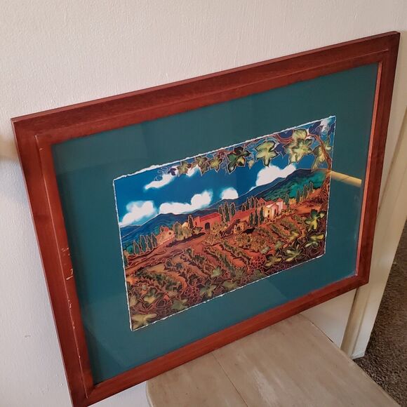 Linda Pirri Studio Art Print Vineyard In The Valley Signed Award Winner - Picture 6 of 16